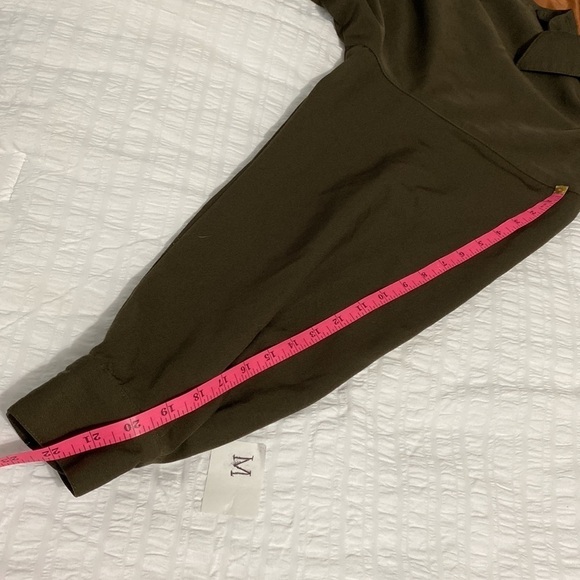 Lord & Taylor Womens Wool Blazer Dark Olive Green Relaxed Oversized Jacket 8 - Picture 8 of 11